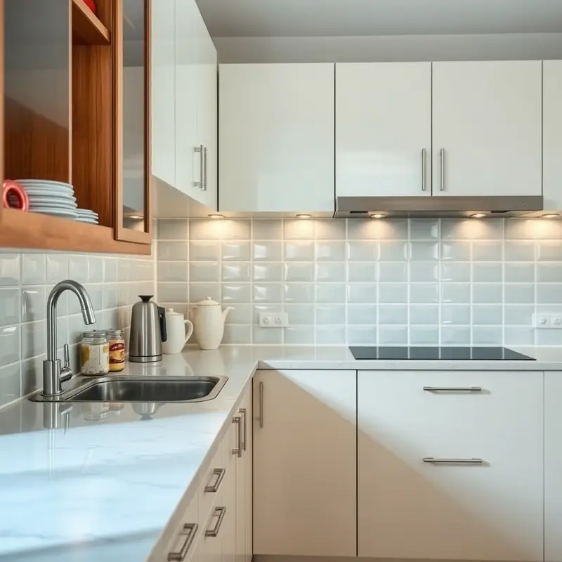 Cozinha após faxina