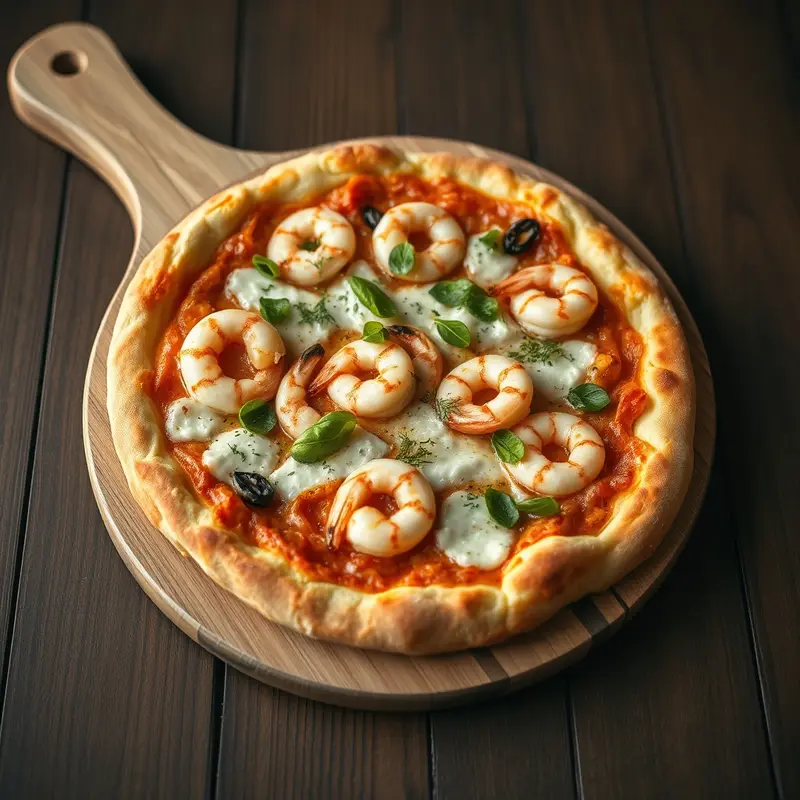 Pizza de camarão